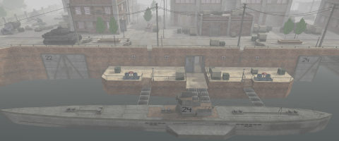 mp_subharbor_day on Call of Duty: United Offensive